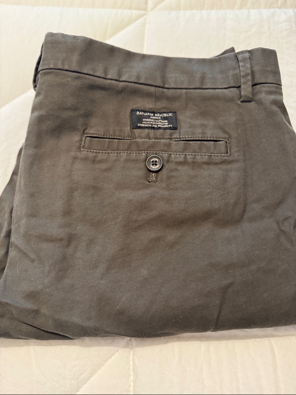 Banana Republic Men's Olive Green Chino Pants